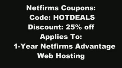 netfirms coupon : HOTDEALS coupon 25% off web hosting