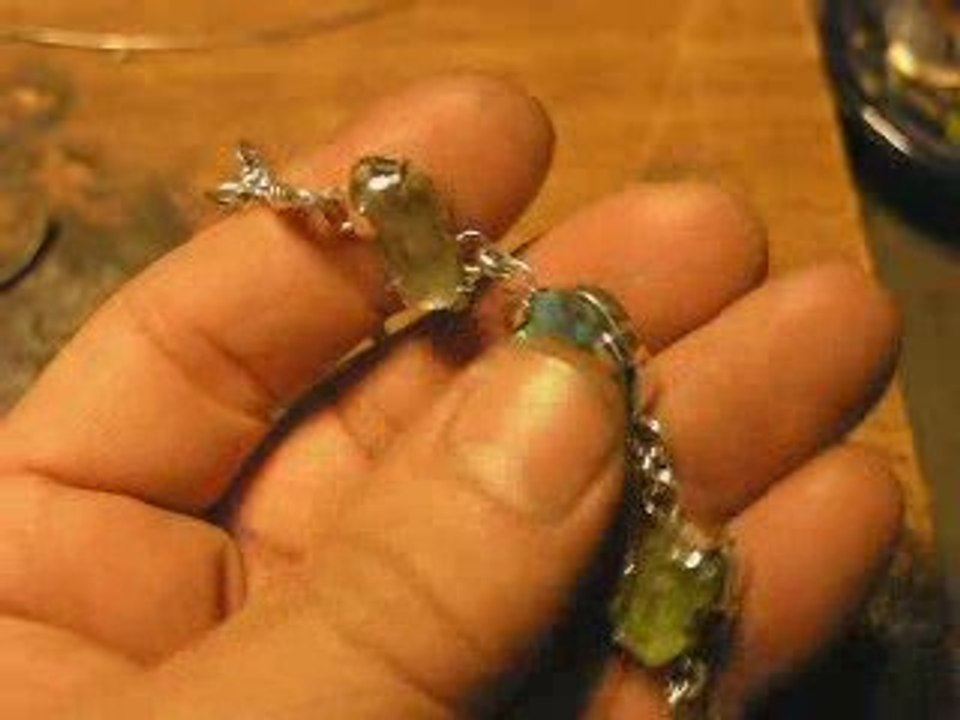 Green stone accent