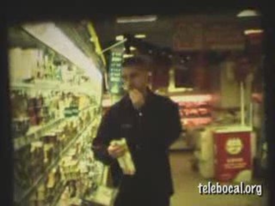 manger dans le supermarché