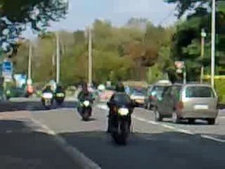 cortege mariage de motos...  record battu? on l'espere!!!