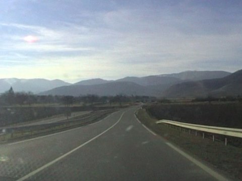 Soleil derrière les arbres nus / Sun behind the Naked Woods