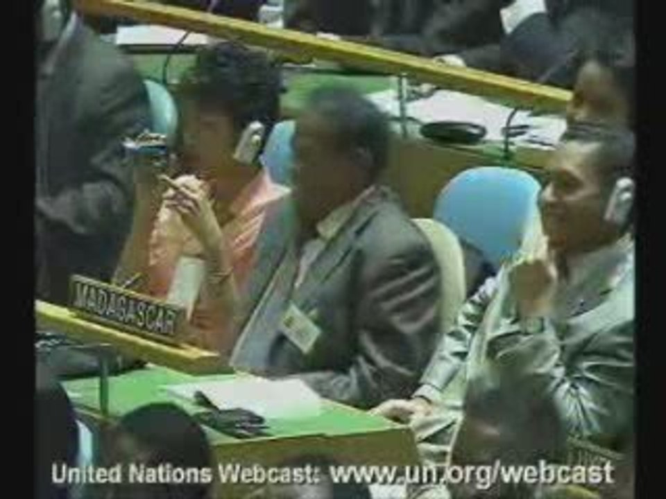 PARTIE 1-Exclusion de Andry RAJOELINA à l'ONU 25 sept 2009