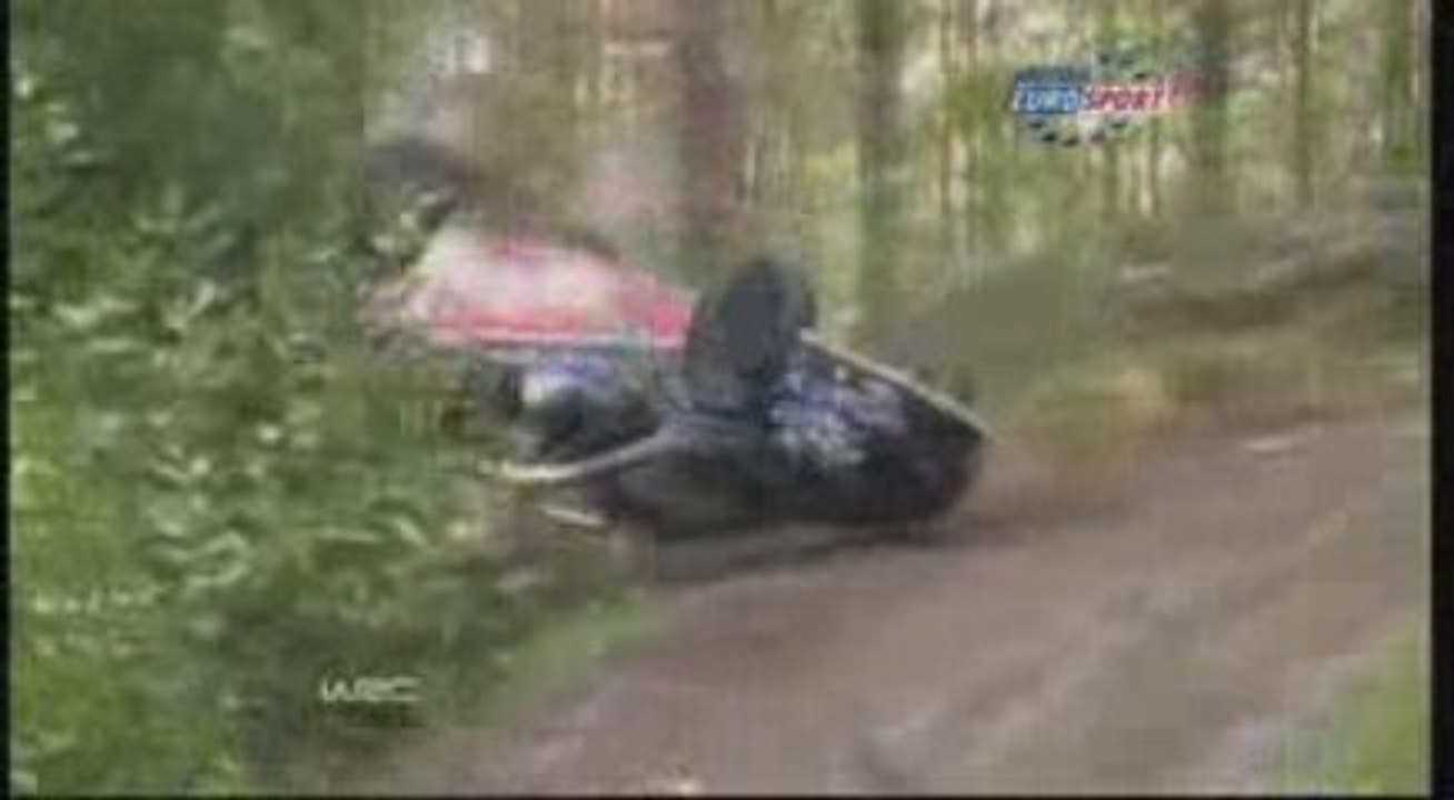 Rallye Finlande 2009 - crash Kimi Raikkonen