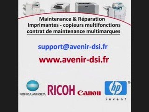 Réparation photocopieurs et imprimantes