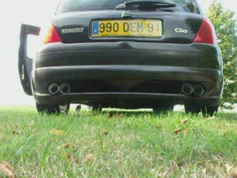 clio BAC BAC  1.6 16v echappement Remus double