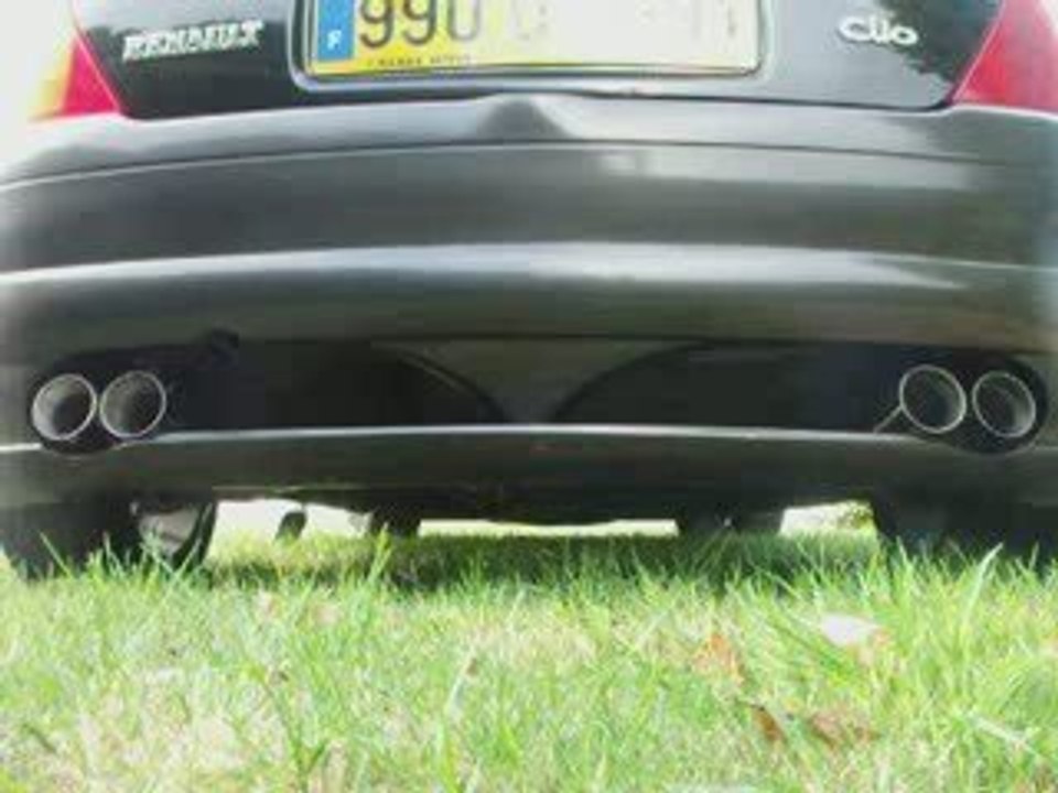 clio BAC BAC 1.6 16v echappement remus double sortie