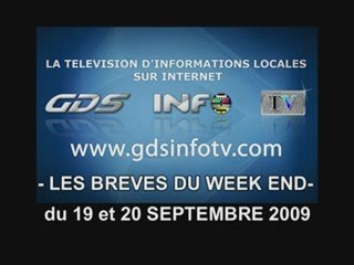 GDSINFOTV LES BREVES DU 19 ET 20 SEPTEMBRE 2009