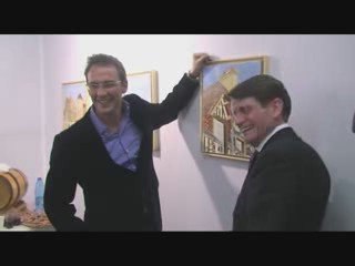 Julien Courbet sur le stand de Bernard Gick