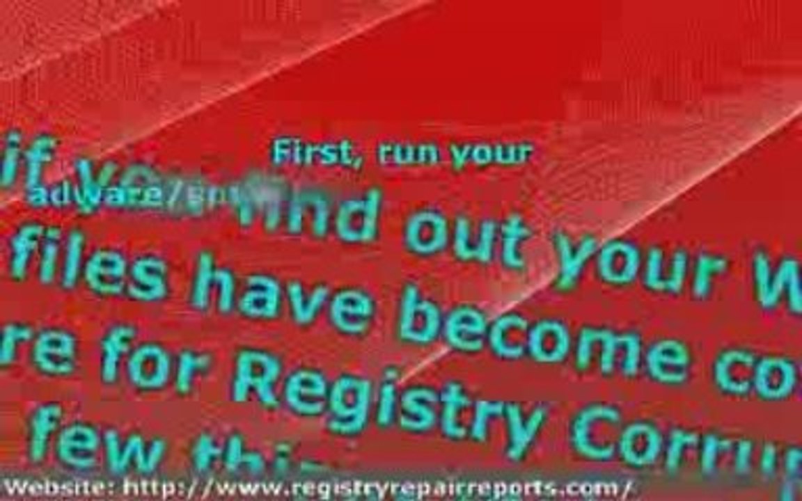 Quick and Easy Registry Fix - repair corrupt files in no tim