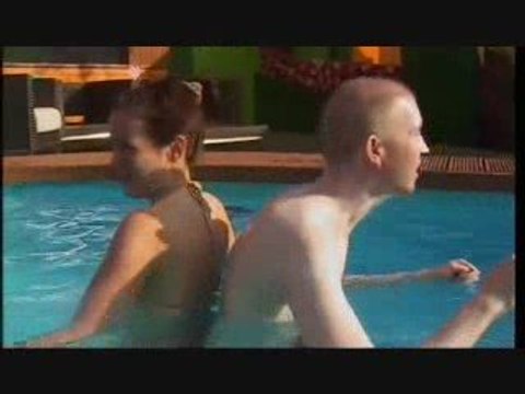 Bumfighting in the Pool - Rachel, Mikey & Kat