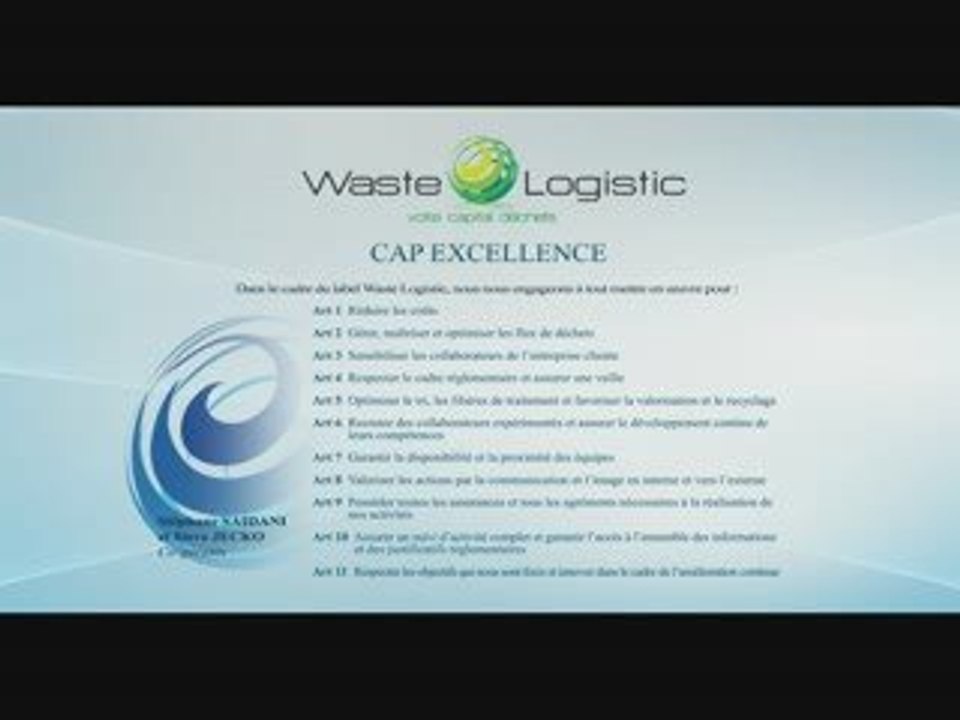 Contrat Cap Excellence (WASTE LOGISTIC)