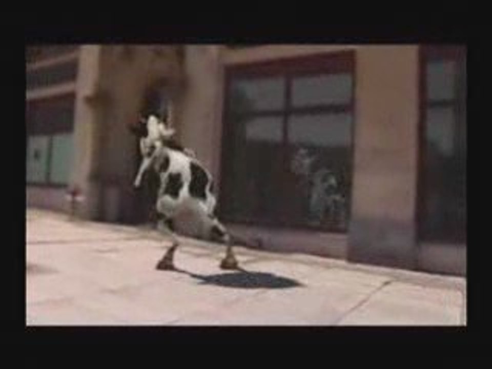 vache qui rie et qui dance