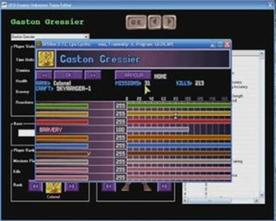 UFO Enemy Unknown X COM Cheat Editor