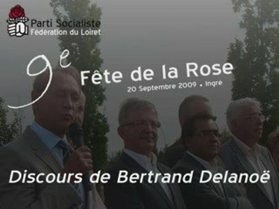 Discours de Bertrand Delanoë - Fête de la Rose (2/3)