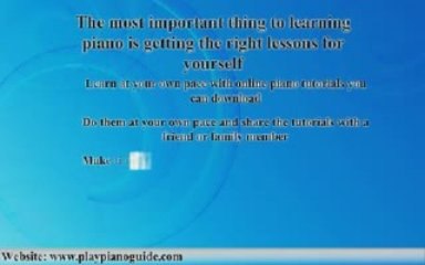 Teach Yourself Piano Online