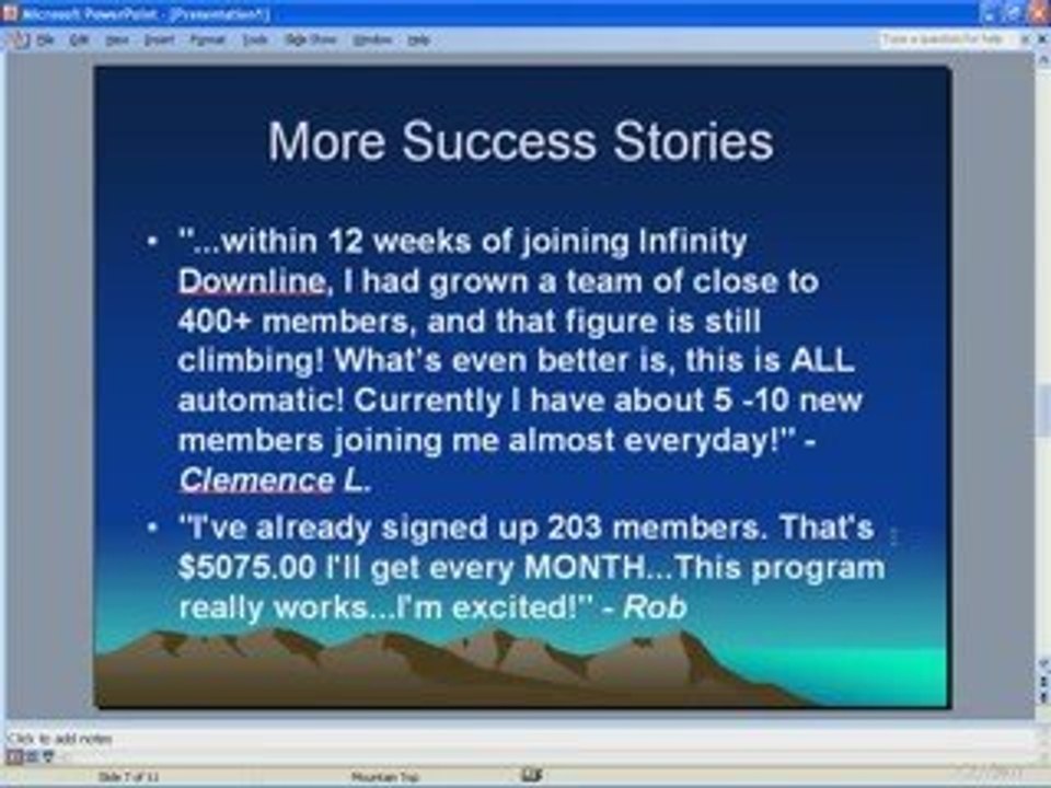 Infinity Downline Get the Truth! Make Money With It