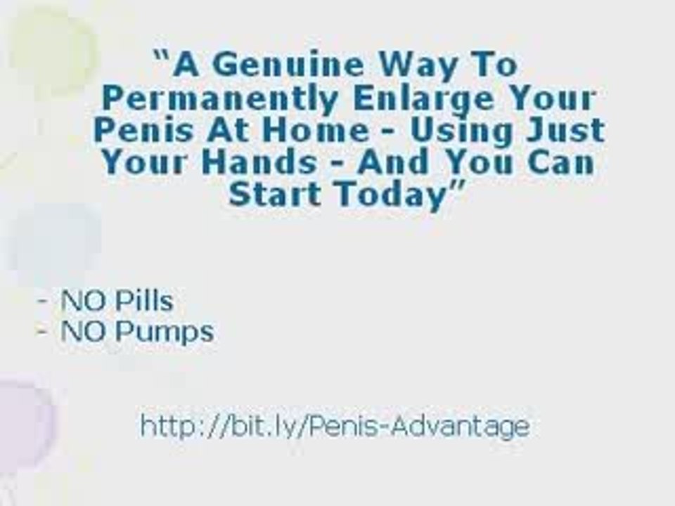 Natural Penis Enlargement