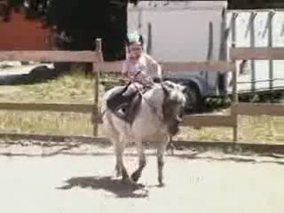 Chloé à poney