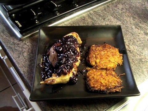 La recette du lapin à la Maudite et aux myrtilles