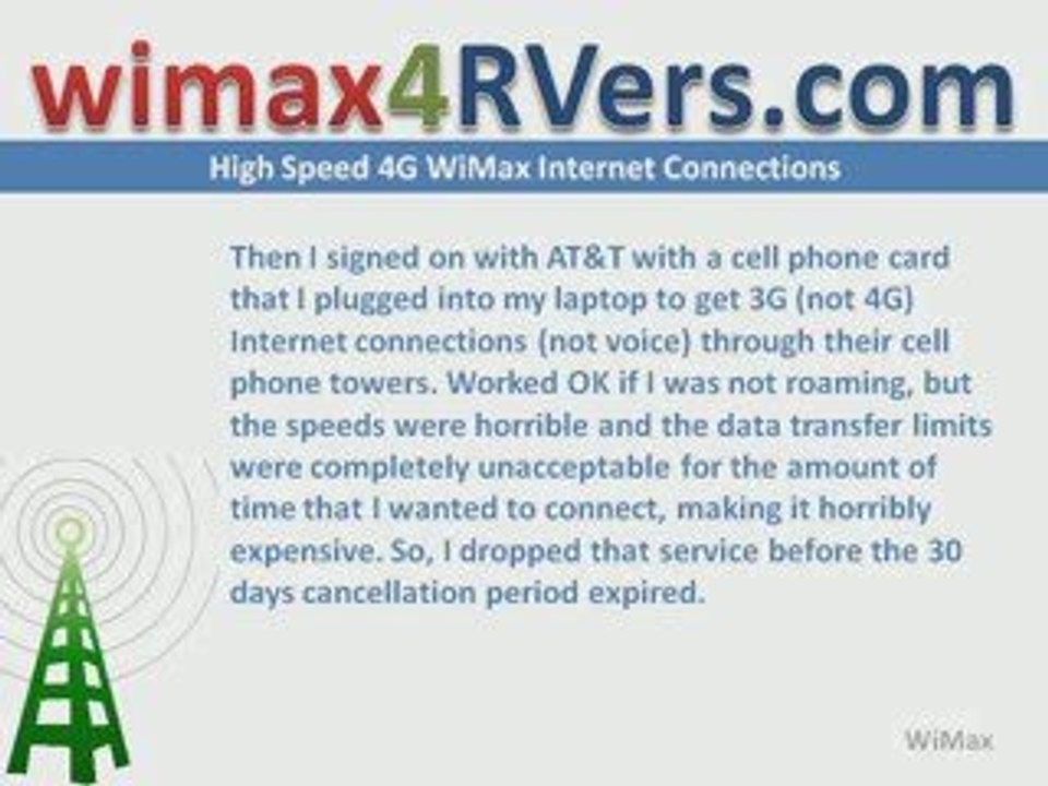 High Speed Internet Connection