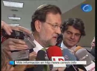 Rajoy responsabiliza a Pajín, Blanco y Zapatero de la moción