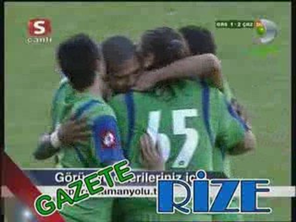 GİRESUNSPOR ÇAYKUR RİZESPOR MAÇ GÖRÜNTÜLERİ