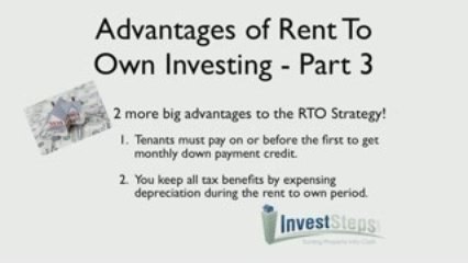 Rent To Own Investing Benefits #3