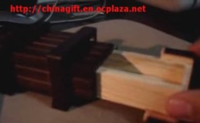 Magic wooden box with secret