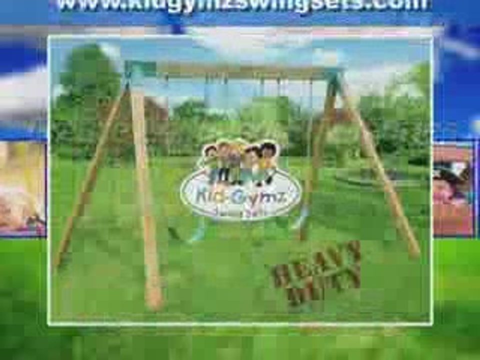 Watch Our Video! See our Classic Wooden Swing Set in Action!