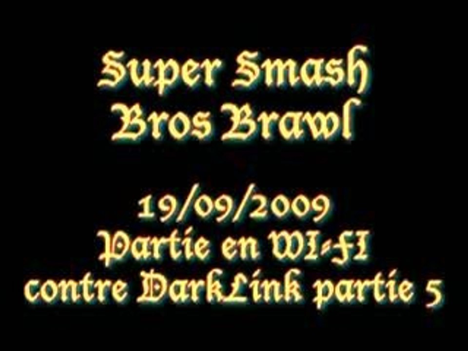 19/09/2009 - Smash Bros Brawl Wi-Fi - Contre DarkLink - P5