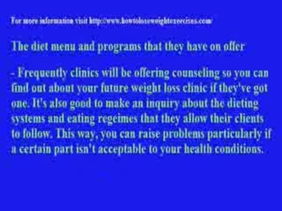 Choosing the best weight loss clinic