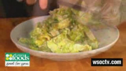 Chicken Caesar Salad with Garlic Bread