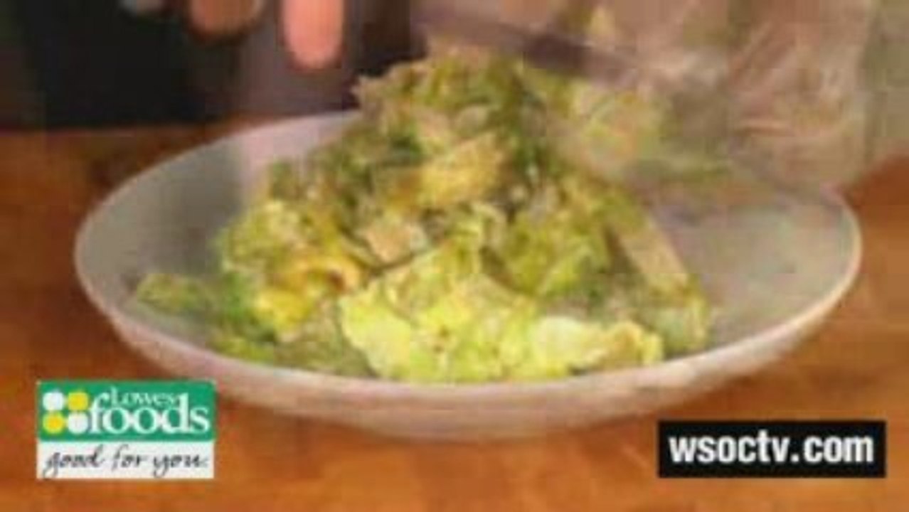 Chicken Caesar Salad with Garlic Bread