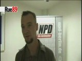 Interview du leader du NPD à Berlin pour Rue89