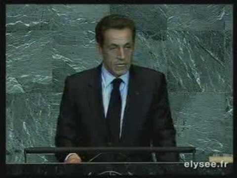 Nicolas Sarkozy - Sommet sur le climat à l'ONU