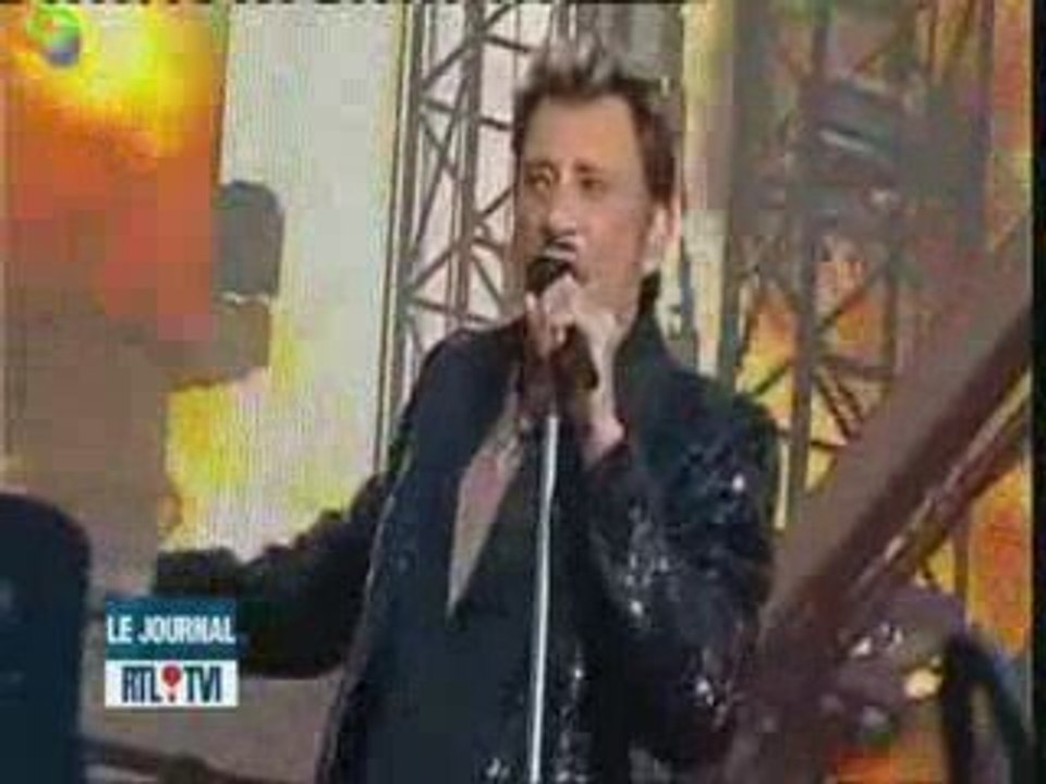johnny hallyday r.t.l tvi 15.07.2009 concert tour eiffeil
