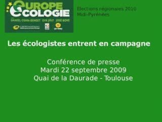 Les écologistes entrent en campagne