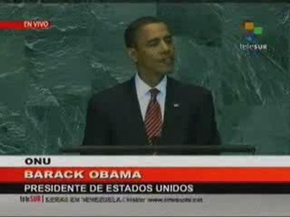 El presidente de Estados Unidos Asamblea General ONU