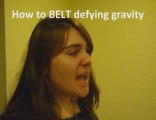 How to sing defying gravity