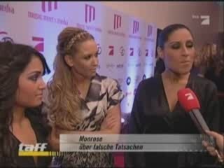 taff mit Monrose bei Music Meets Media 2008