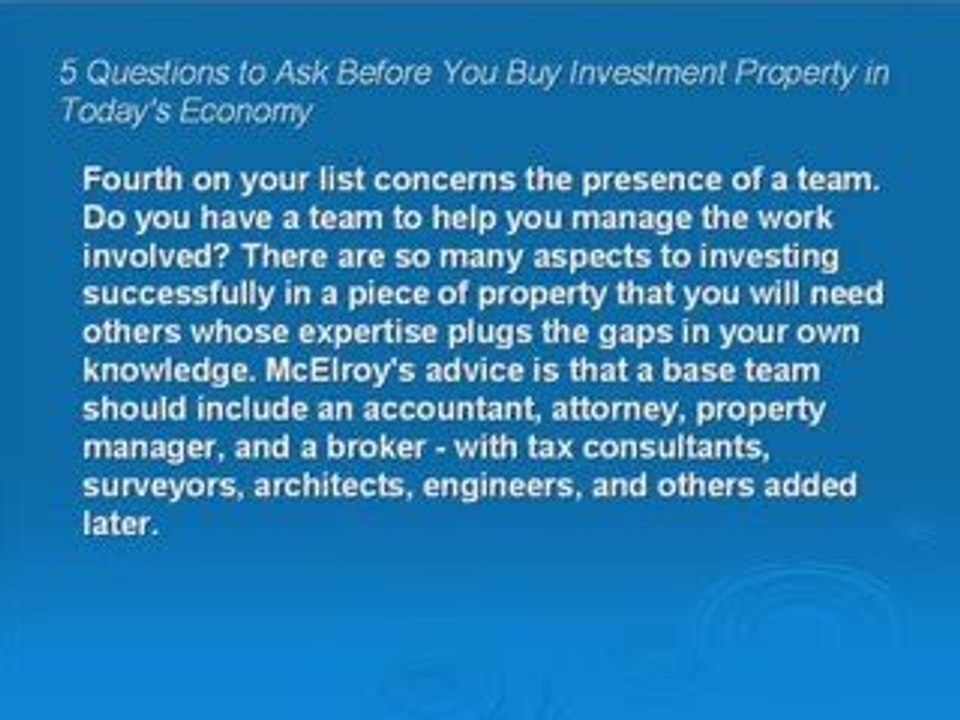 How To Invest In Real Estate Property:5 Questions to Ask