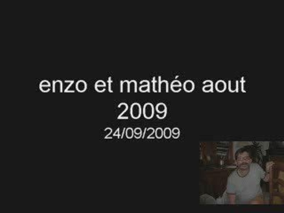 enzo et mathéo aout 2009