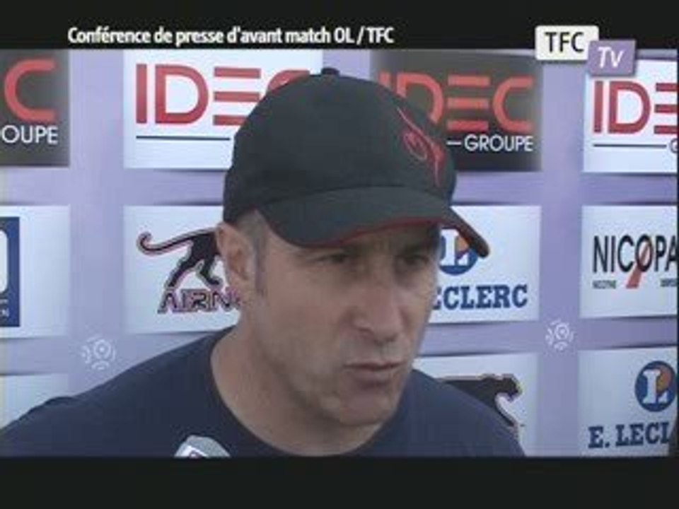 Interview d'Alain Casanova avant OL/TFC