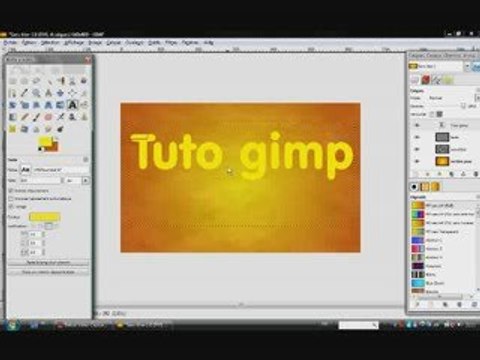 tuto gimp 1 (texte chromé)
