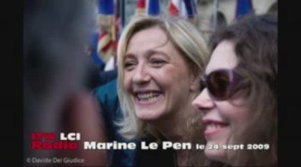 Marine Le Pen le 24 septembre 2009, itw radio