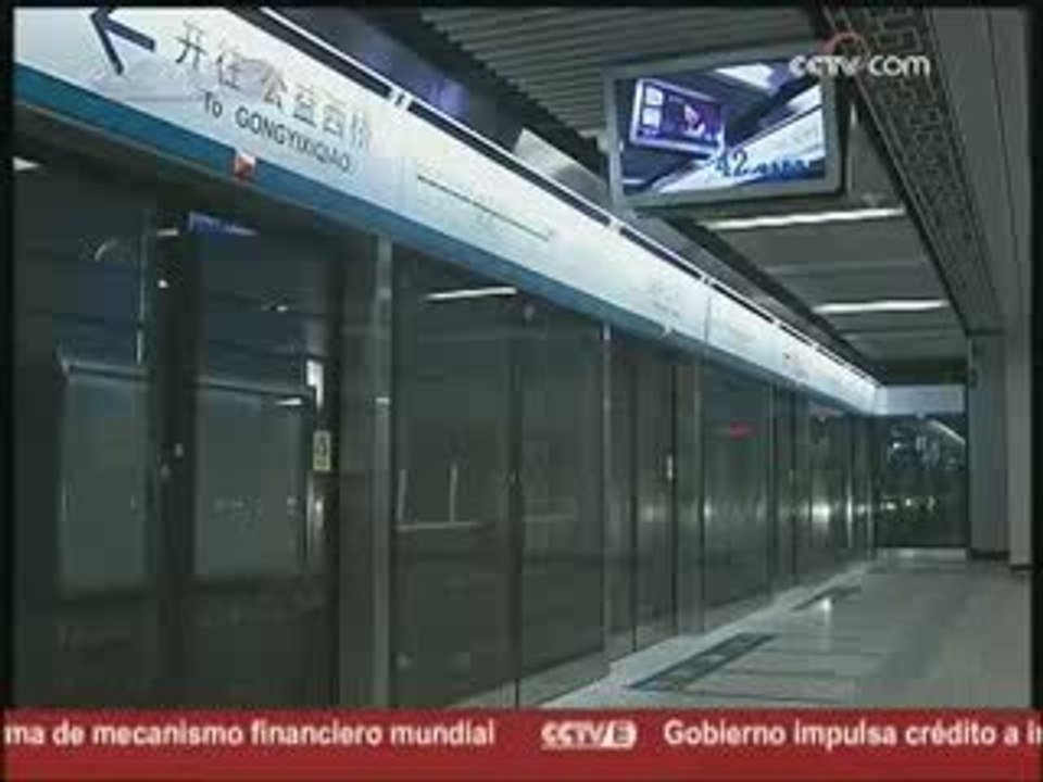 Beijing inaugura el viernes la línea 4 del metro