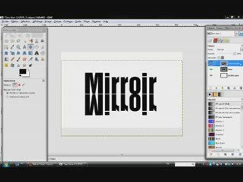 tuto gimp 2 (effet mirroir)