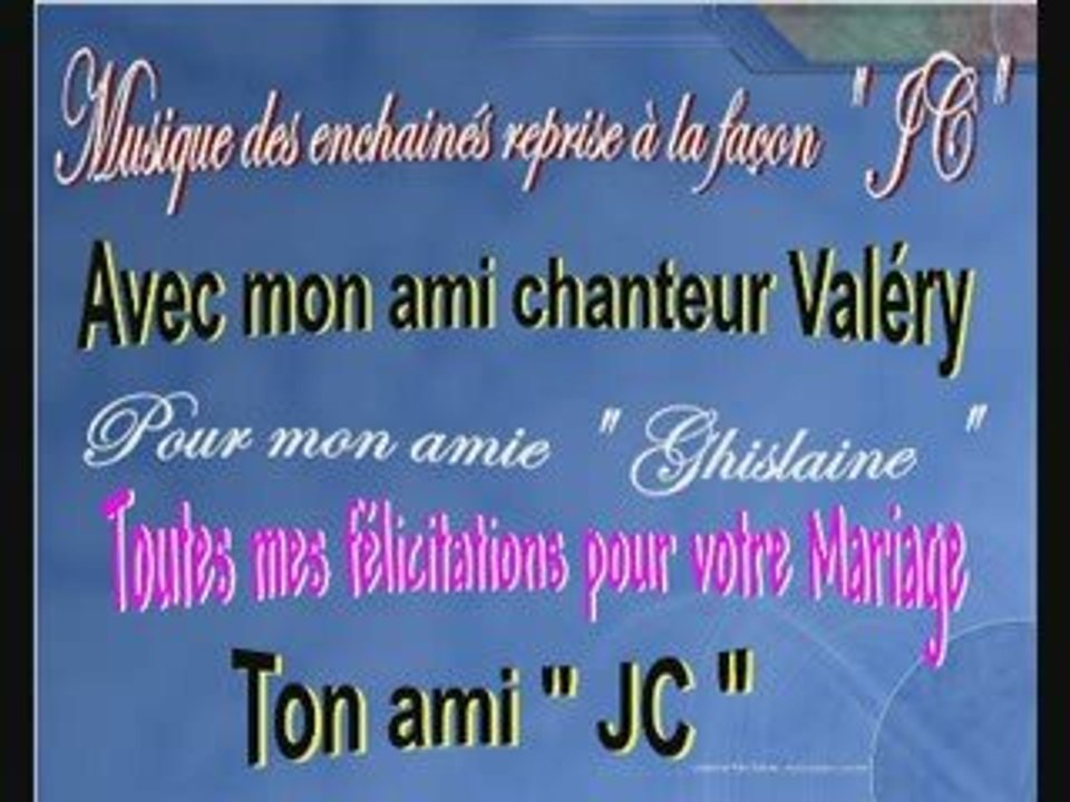 Pour mon amie Ghislaine