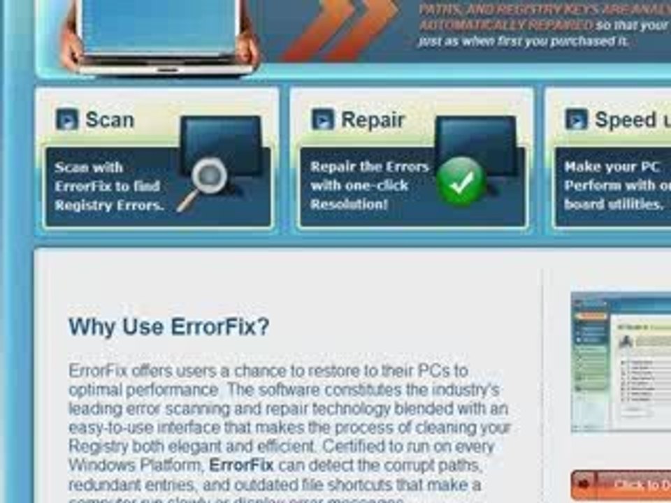 Registry Repair Software Fix PC Error