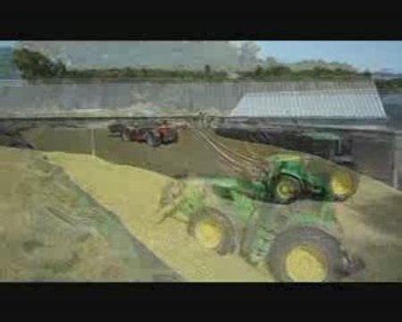 Chantier ensilage de maïs site de St-Ségal